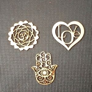 Ornamental Decorations , Set of 3.